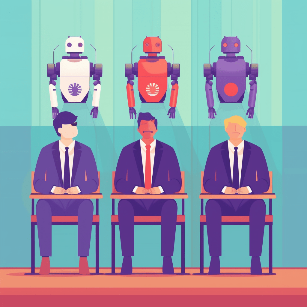 Pictorial representation of AI's transformative effect on crypto recruitment